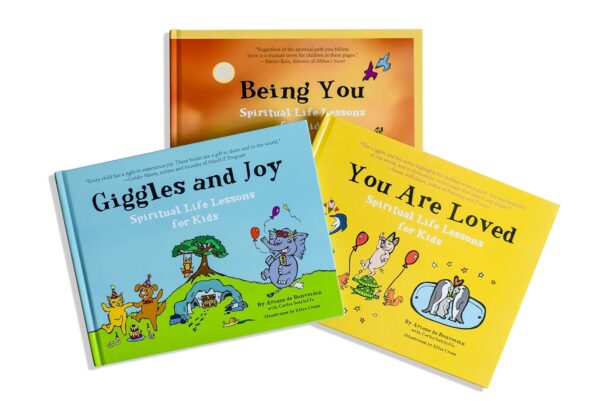 The Giggles and Joy Gift Set; Filled with 24 positive life skills to help kids manage emotions, be mindful and grow up confident, kind and courageous.